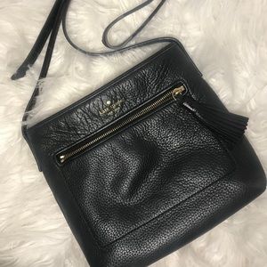 Black Leather Kate Spade Small Crossbody Purse